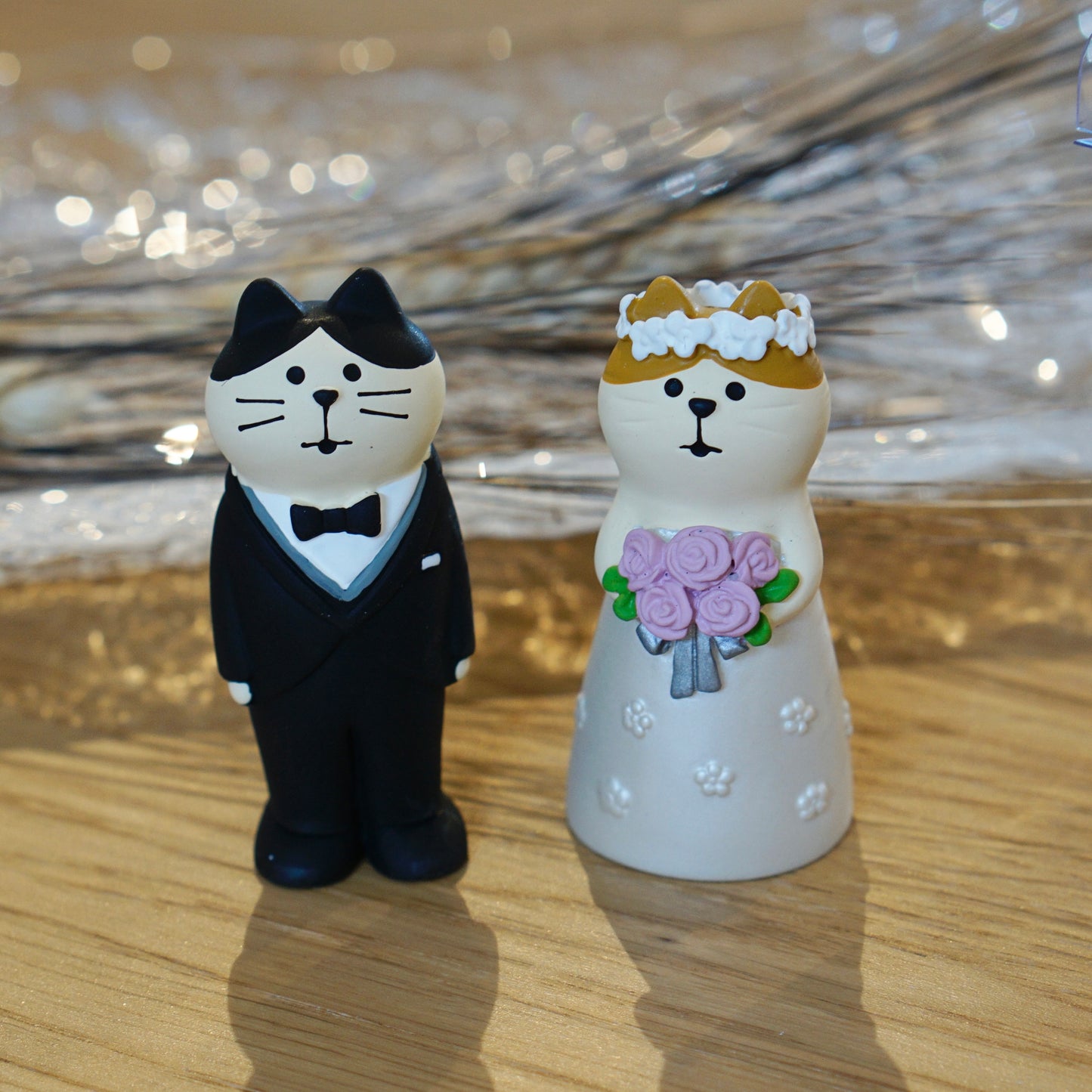 Wedding Couple Cat Ornament