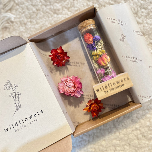 Dried Flowers Message in A Box