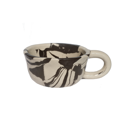 Latte Mug Marble Black