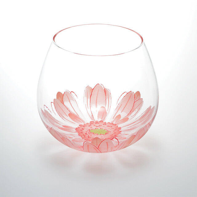Flower Tumbler Glass