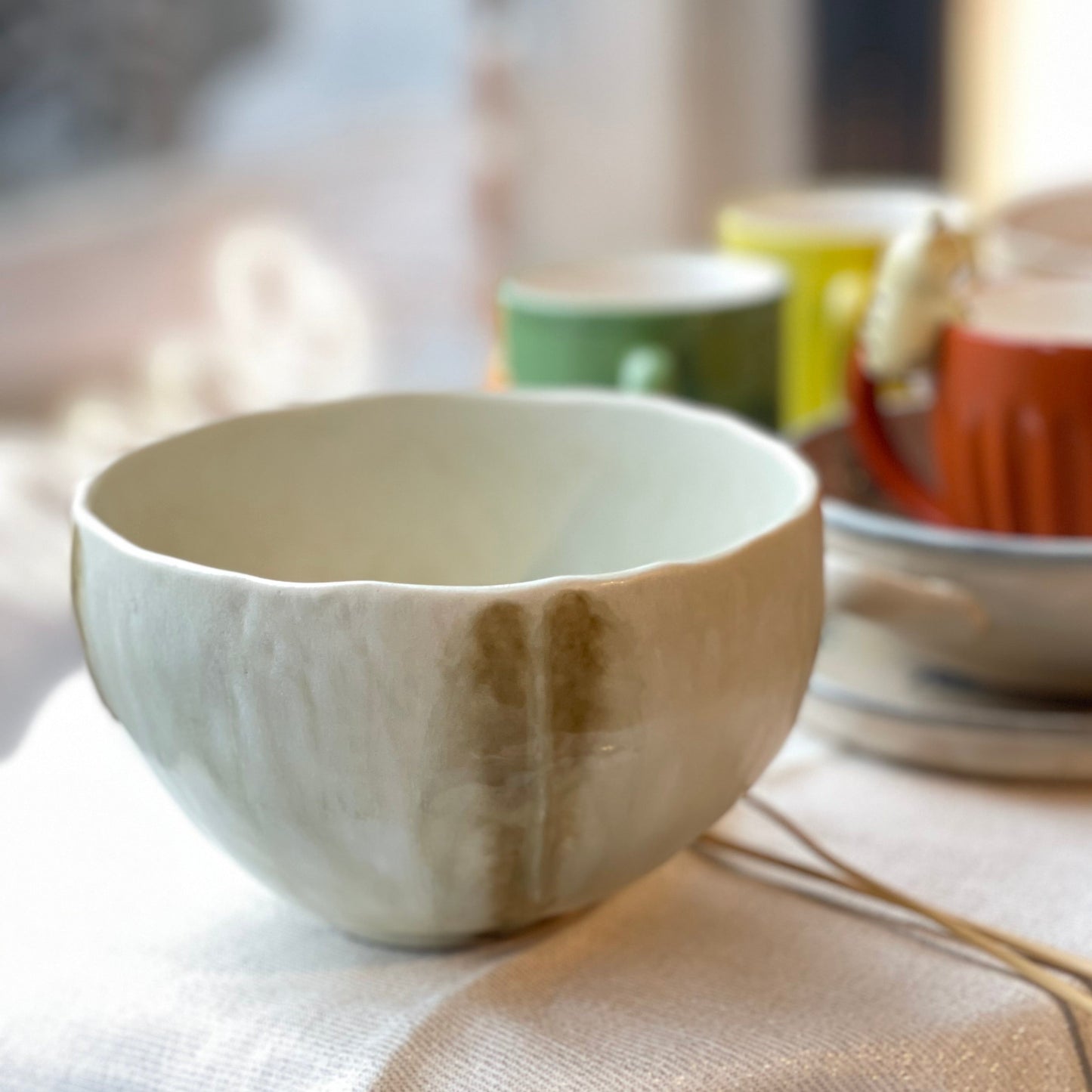 Mino Ware Large Ramen Bowl