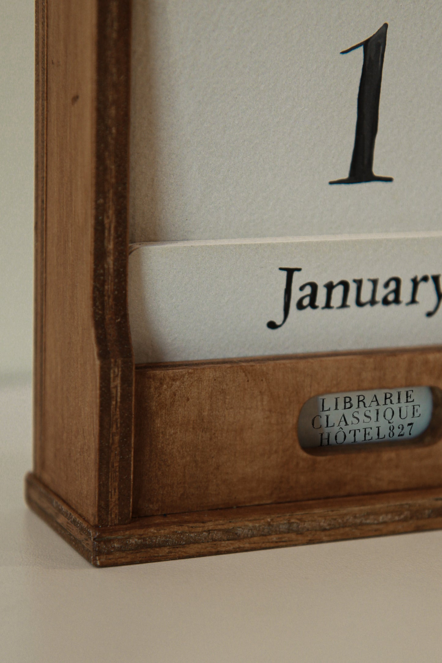 Calendar with Wood Stand