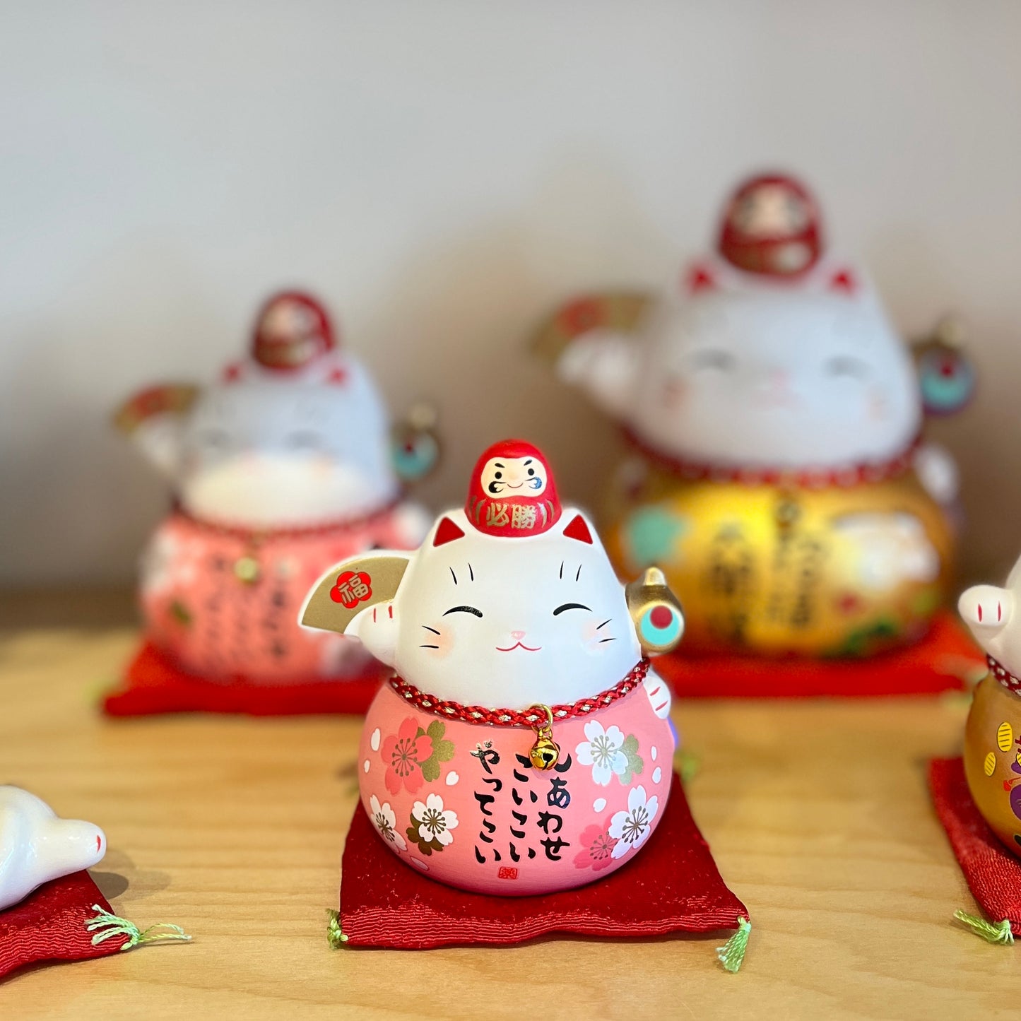 Lucky Cat Daruma Ornament