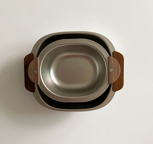 Stainless Steel/Wooden Handle Warm Bowl