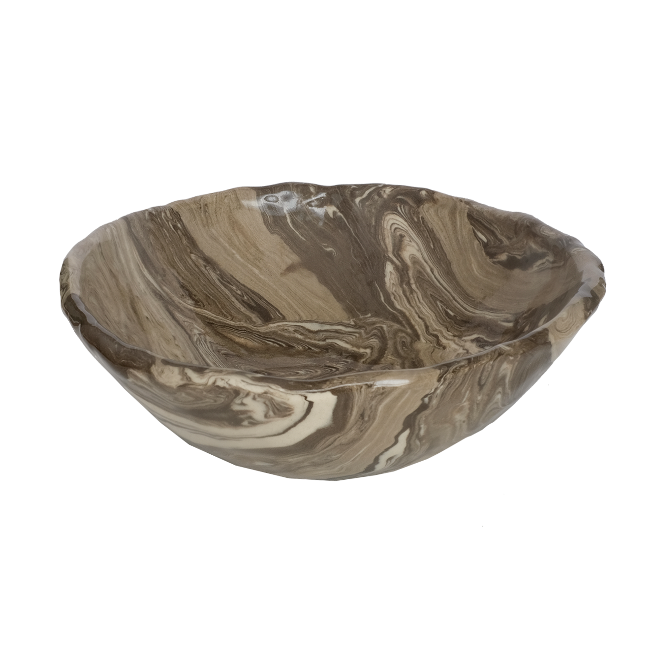 Bowl - Marble Dark Brown