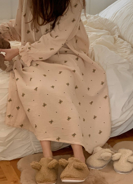 Romantic Mandy Bear Cotton Pajama