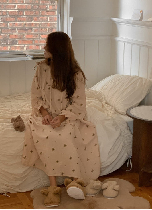 Romantic Mandy Bear LS Cotton Pajama