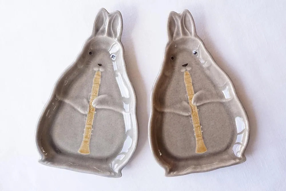 Clarinet Bunny Plate