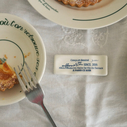 Lettering Cutlery Rest 2pc Set