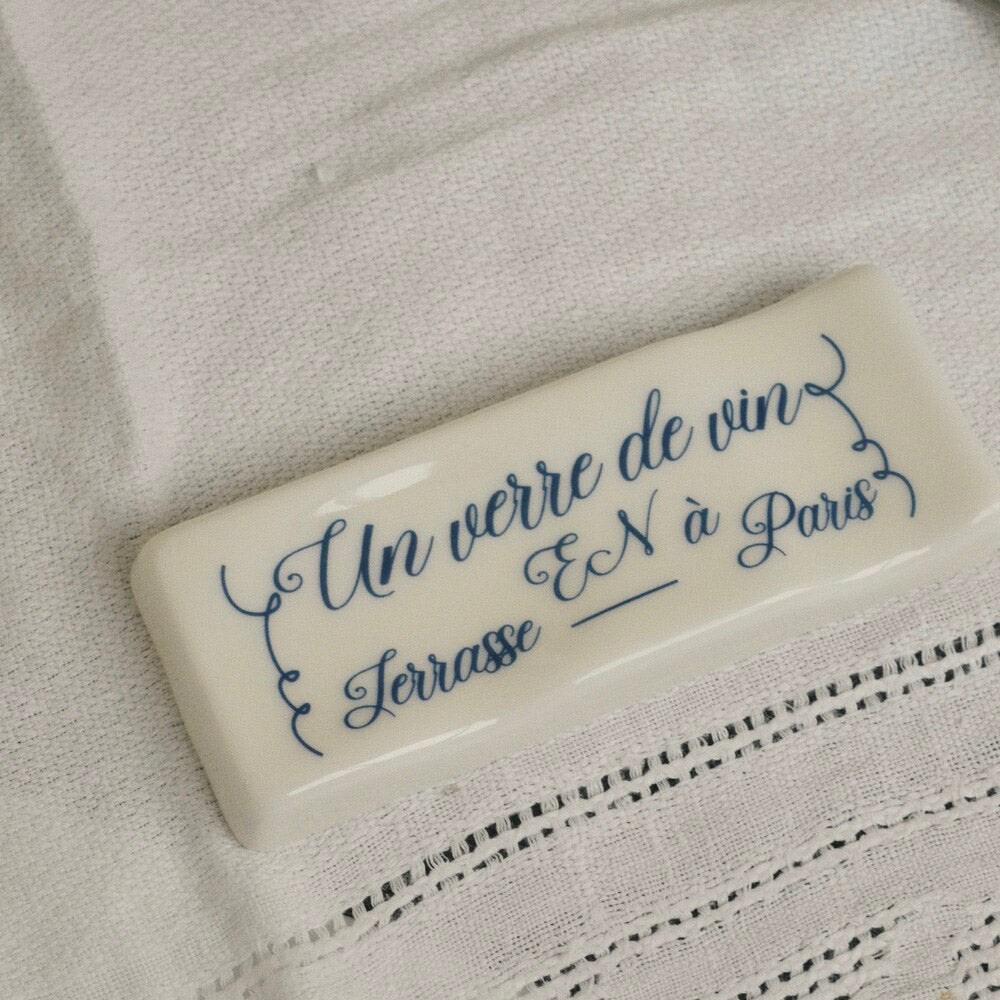 Lettering Cutlery Rest 2pc Set