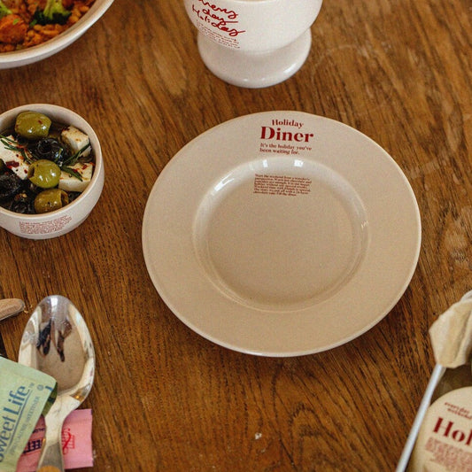 Holiday Diner Saucer Plate - Weekend 7