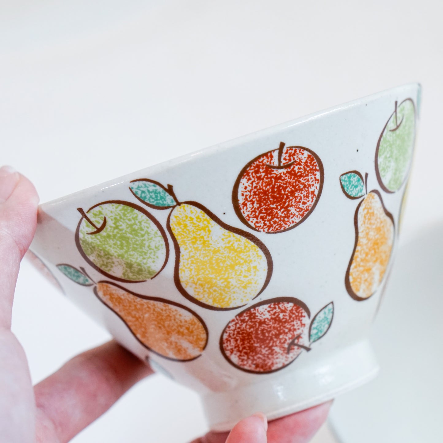 Hasami Ware Fruit Couple Rice Bowl