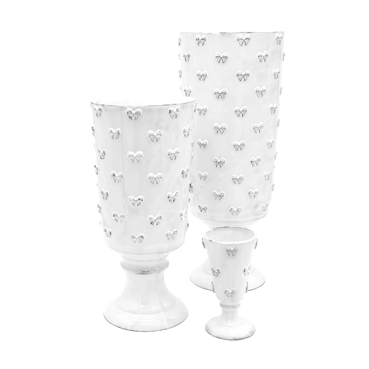 Vase à pied Nœud-Nœud - M