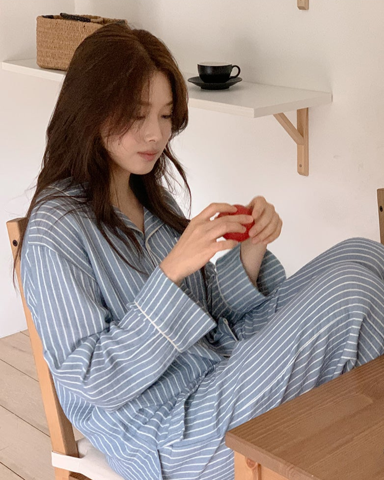 Relaxed Cotton Pajama Set