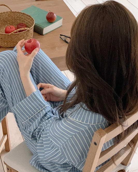 Relaxed Cotton Pajama Set