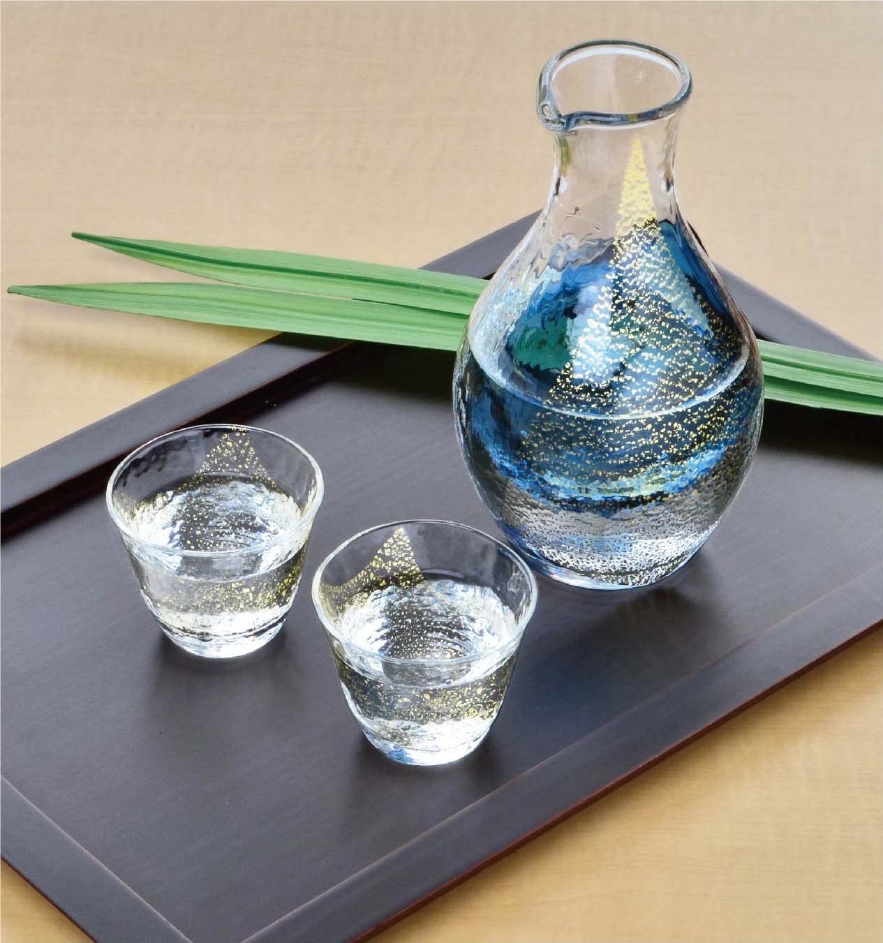 Gold Foil Cold Sake Glass Sets