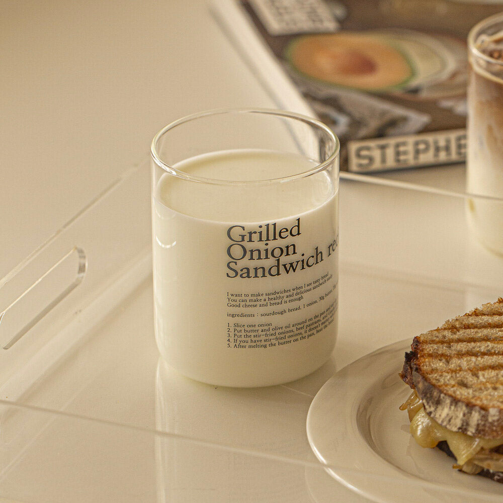 Grilled Onion Sandwich Glass
