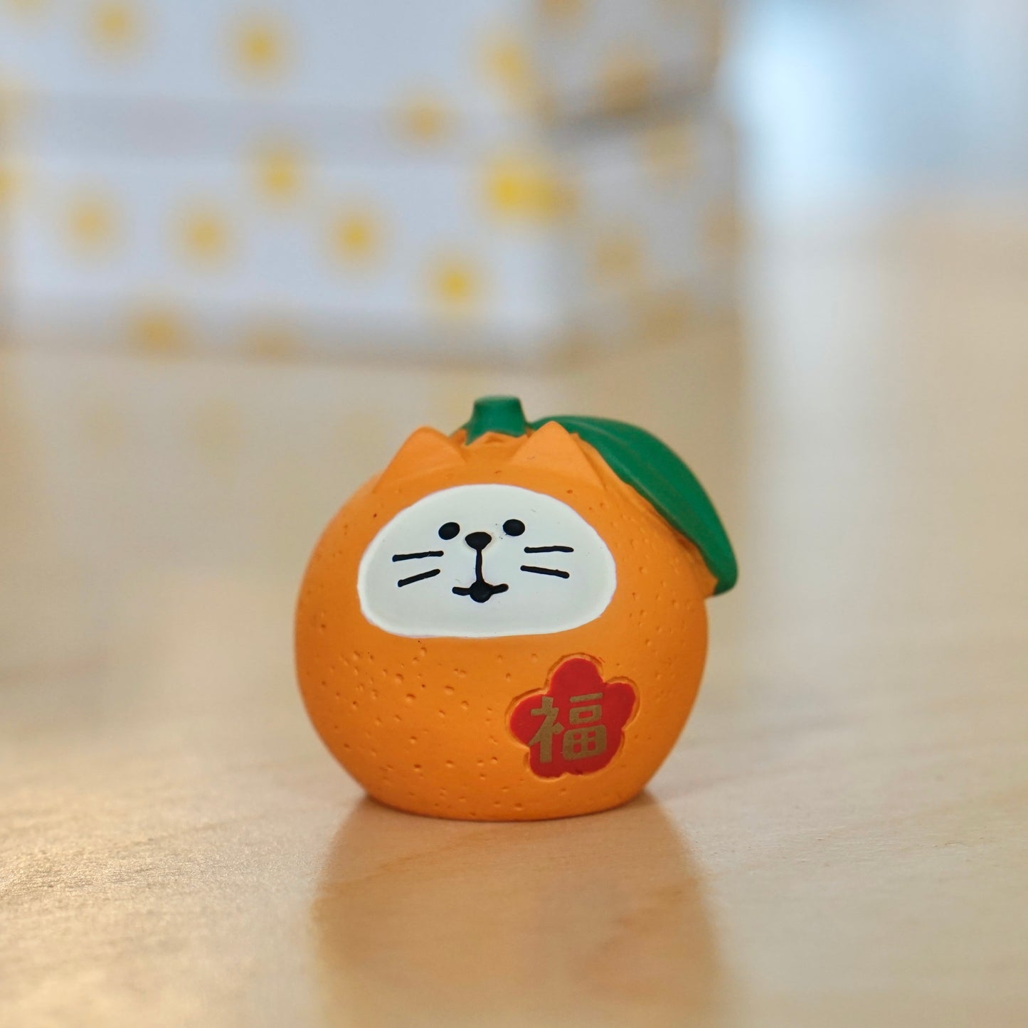 Fortune Mandarin Cat Ornament