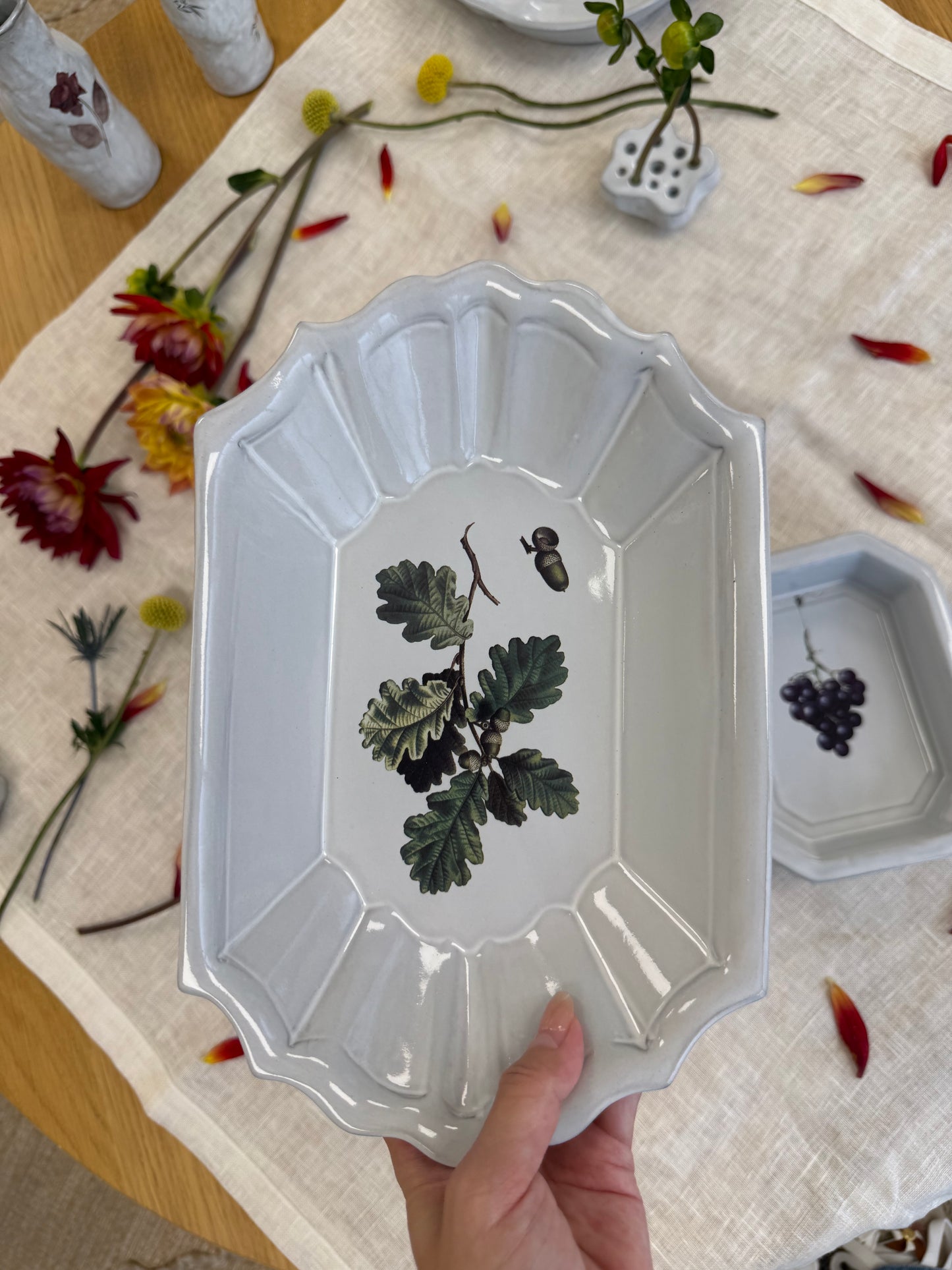 Green Oak Deep Plate