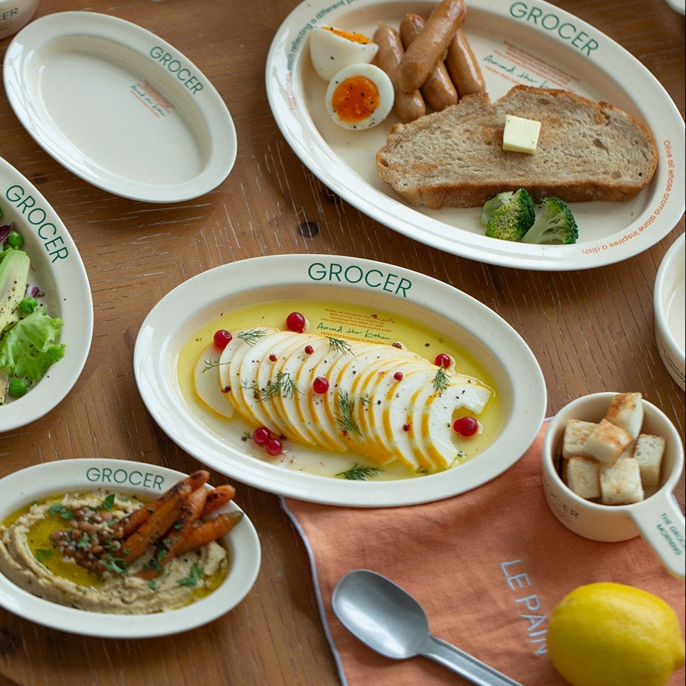 Momur GROCER Oval Plate M - weekend 15