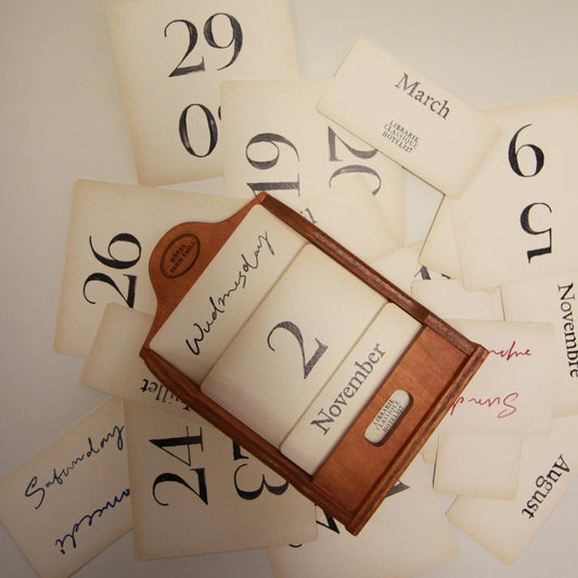 Calendar with Wood Stand
