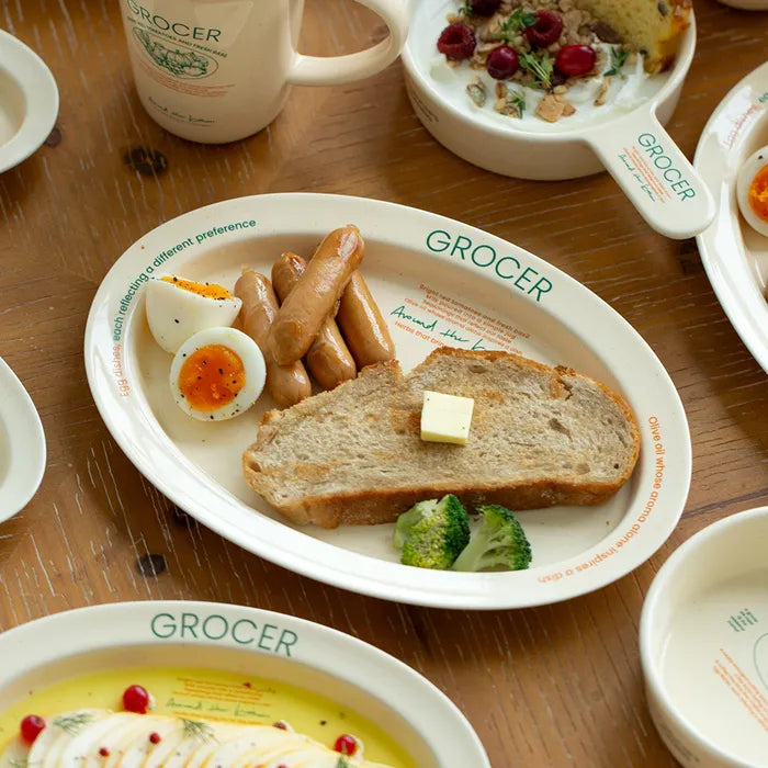 Momur GROCER Oval Plate L - weekend 15