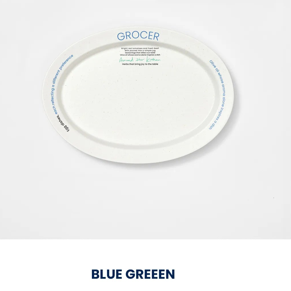 Momur GROCER Oval Plate L - weekend 15