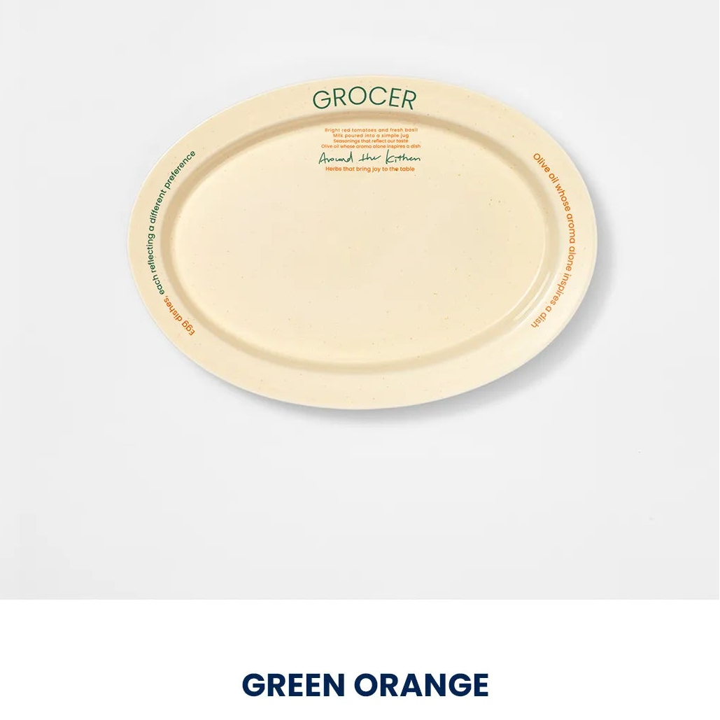 Momur GROCER Oval Plate L - weekend 15