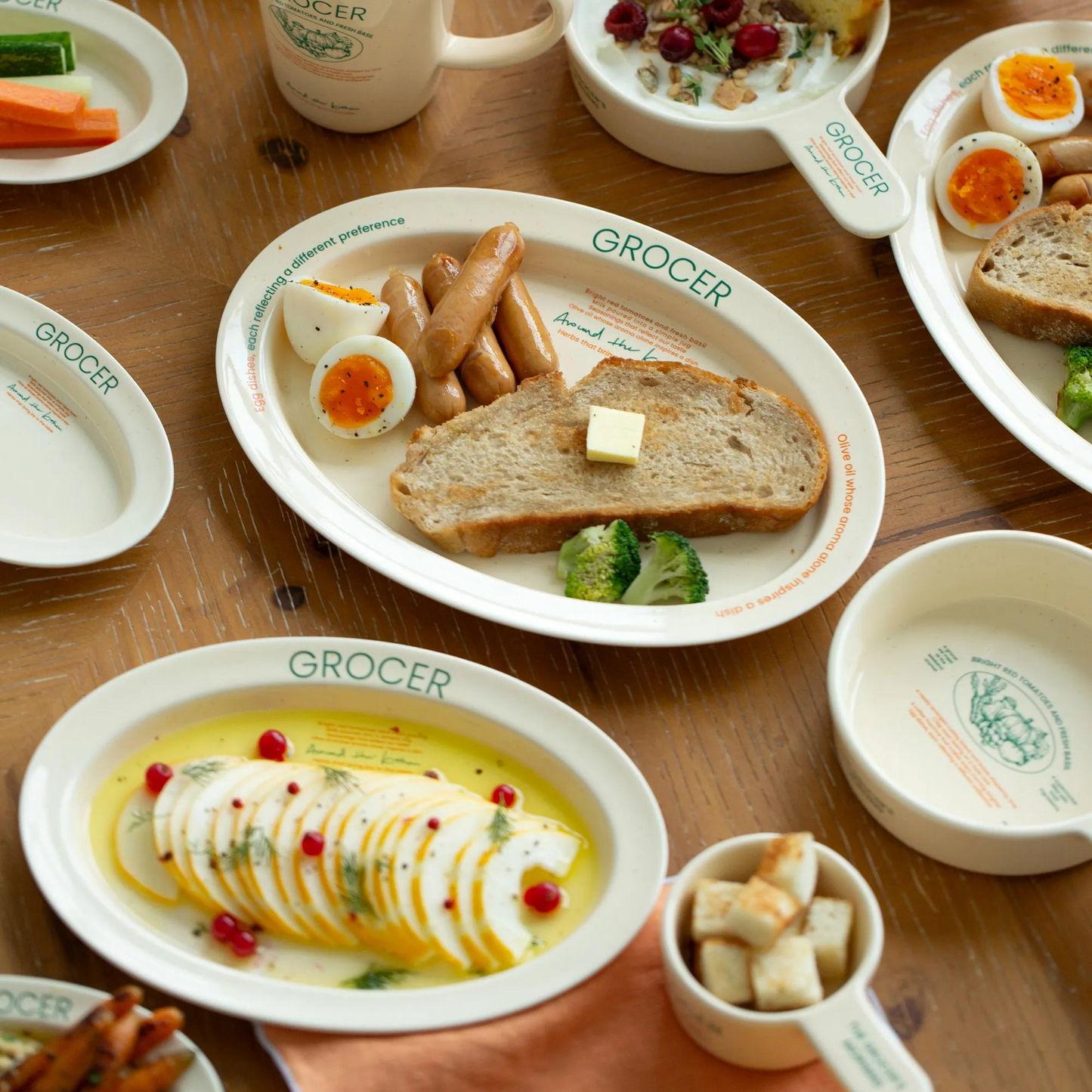 Momur GROCER Oval Plate L - weekend 15