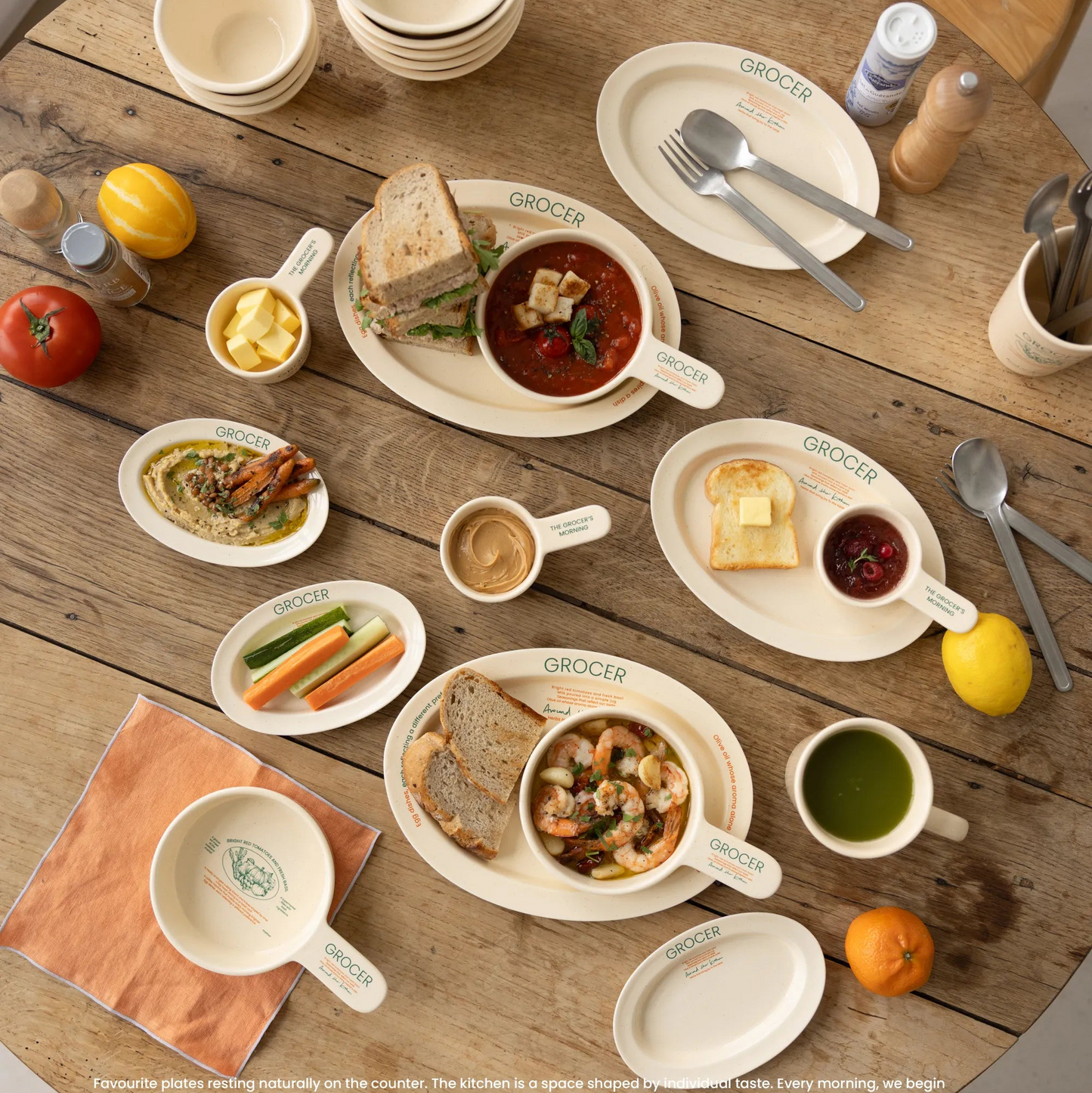 Momur GROCER Oval Plate L - weekend 15