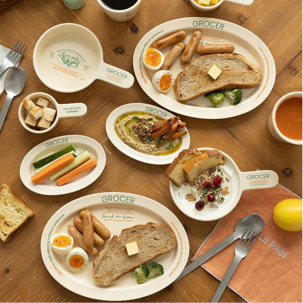 Momur GROCER Oval Plate L - weekend 15
