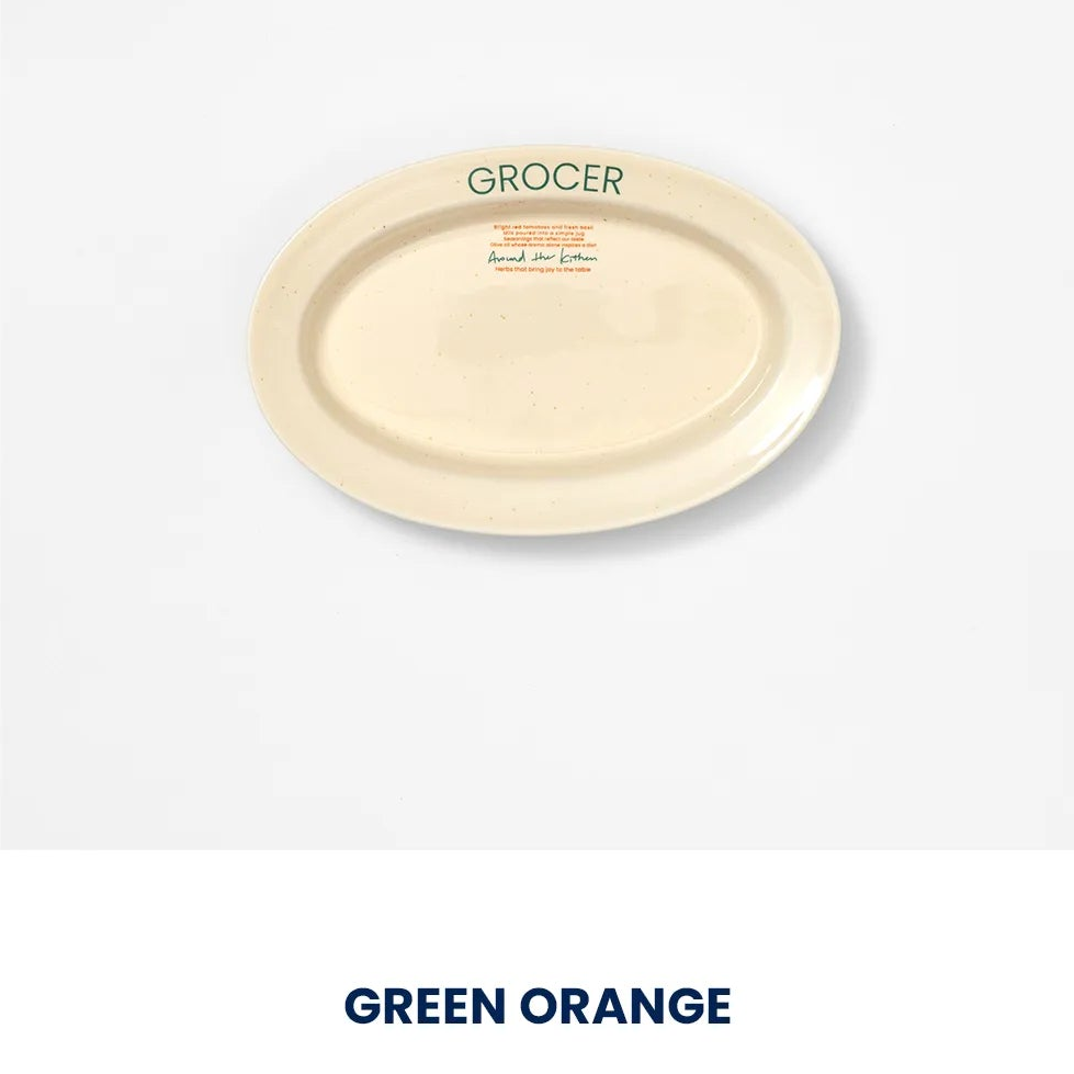 Momur GROCER Oval Plate S - weekend 15