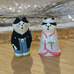 Wedding Couple Cat Ornament
