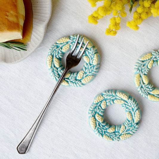 Mashiko Ware Mimosa Cutlery Rest