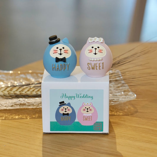 Wedding Couple Cat Ornament