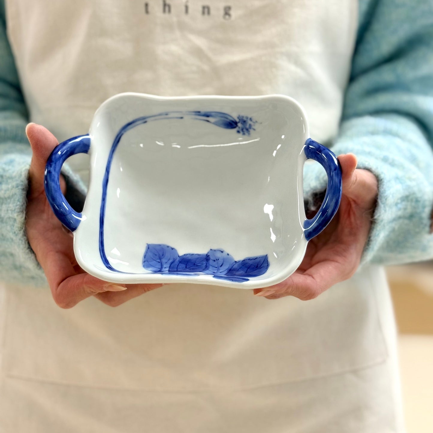 Hand Painted Double Handled All Purpose Bowl