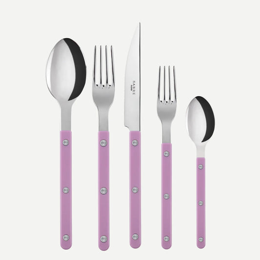 Bistrot Solid Shiny - Pink, 5 pcs Set