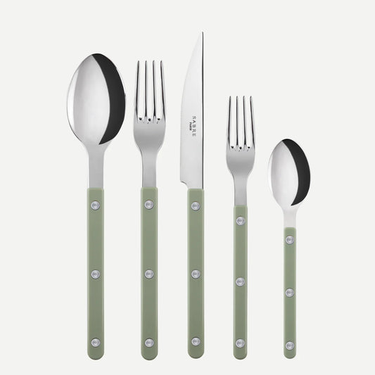 Bistrot Solid Shiny - Asparagus, 5 pcs Set