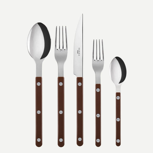 Sabre Bistrot Shiny Cutlery - Chocolate
