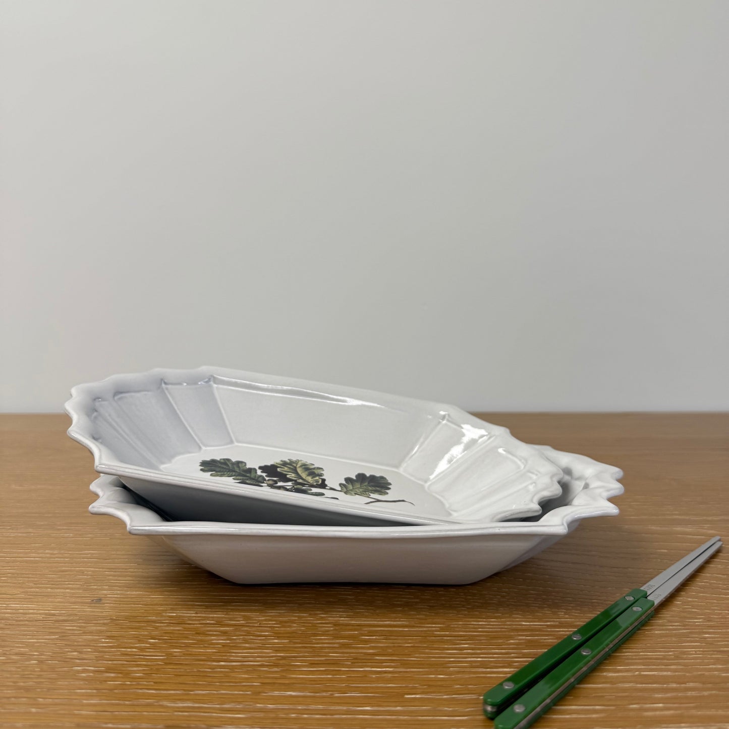 Green Oak Deep Plate