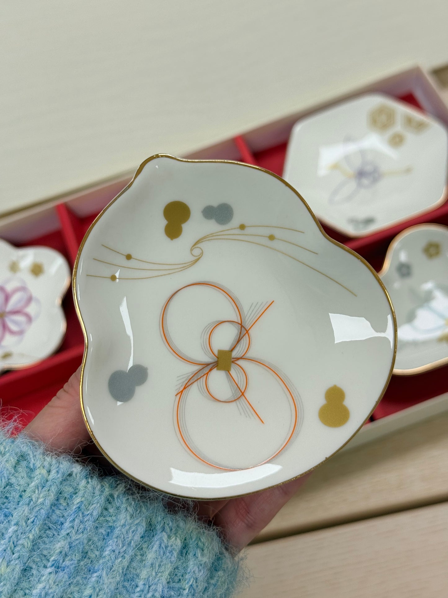 New Year Red Mini Dish Gift Set