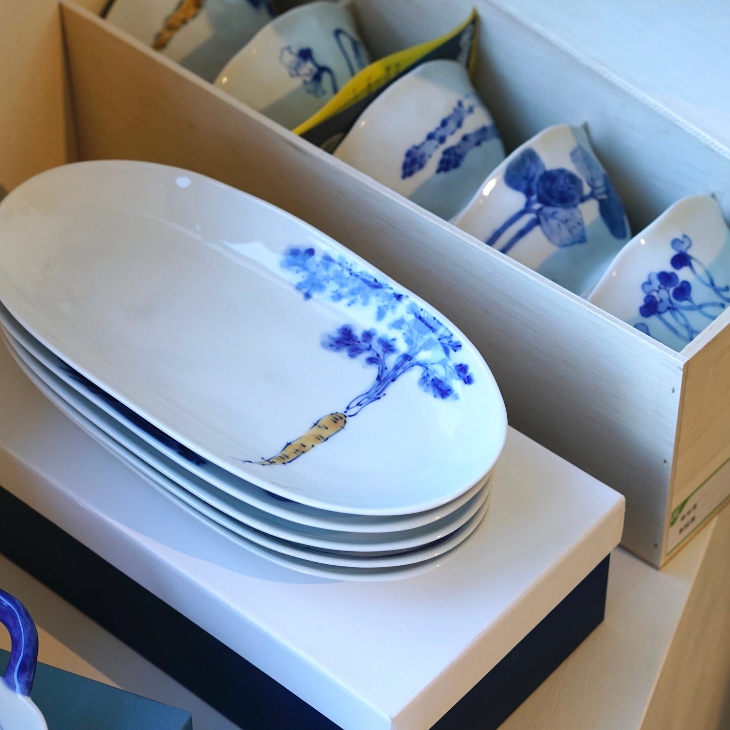 Hasami ware - Oval Plate 5pcs Gift Set