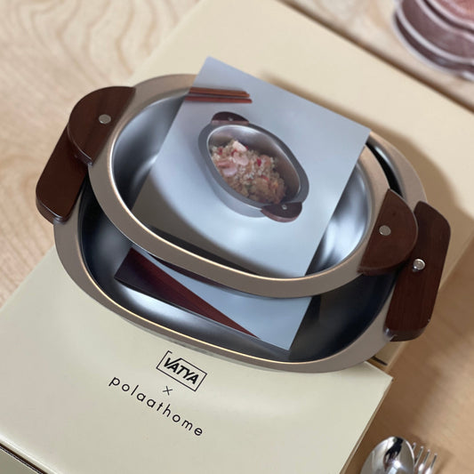 Stainless Steel/Wooden Handle Warm Bowl