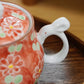 Red Floral Bunny Tea Gift Set