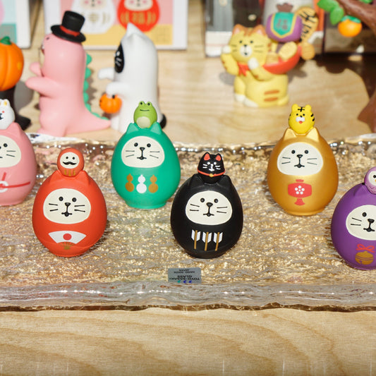 Good Luck Daruma Cat Ornament