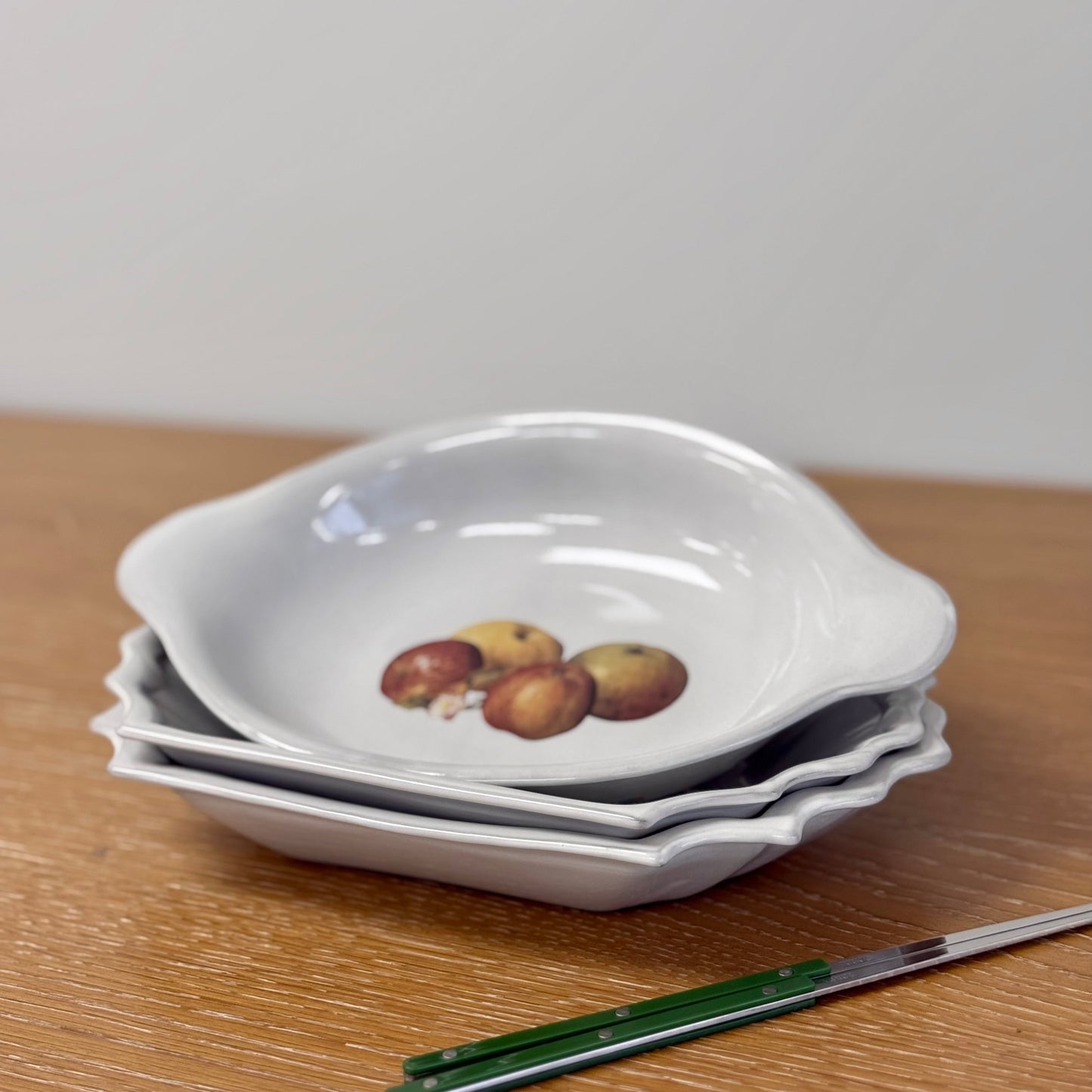 Autumn Apples Double Handled Bowl