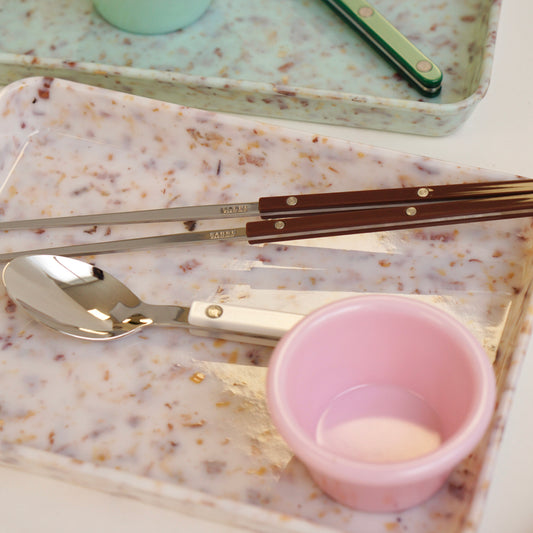 "Milk Jade" Rectangular Tray