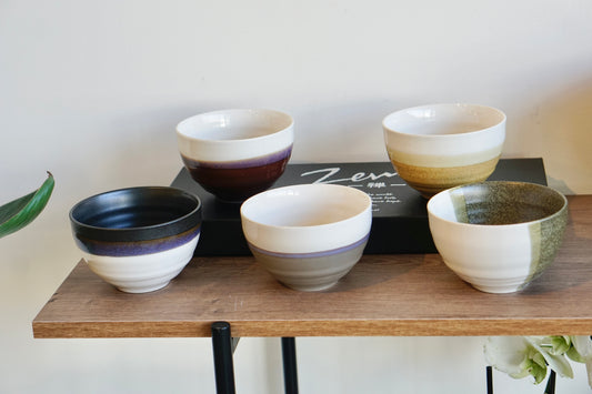 Raku Kiln Rice Bowl Gift Set