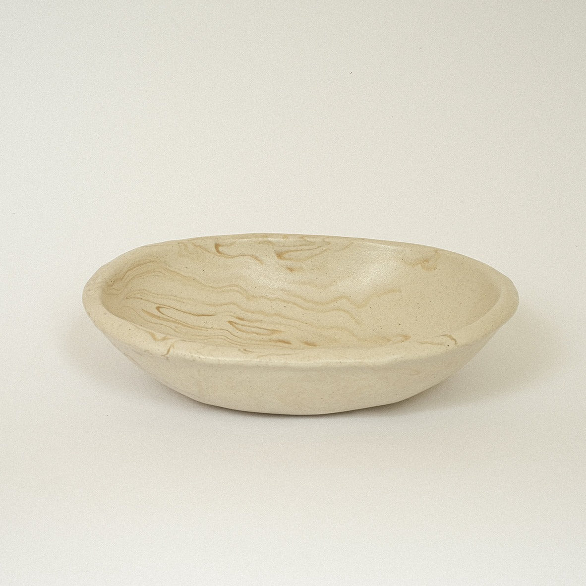 Egg Bowl - Marble Ivory - M