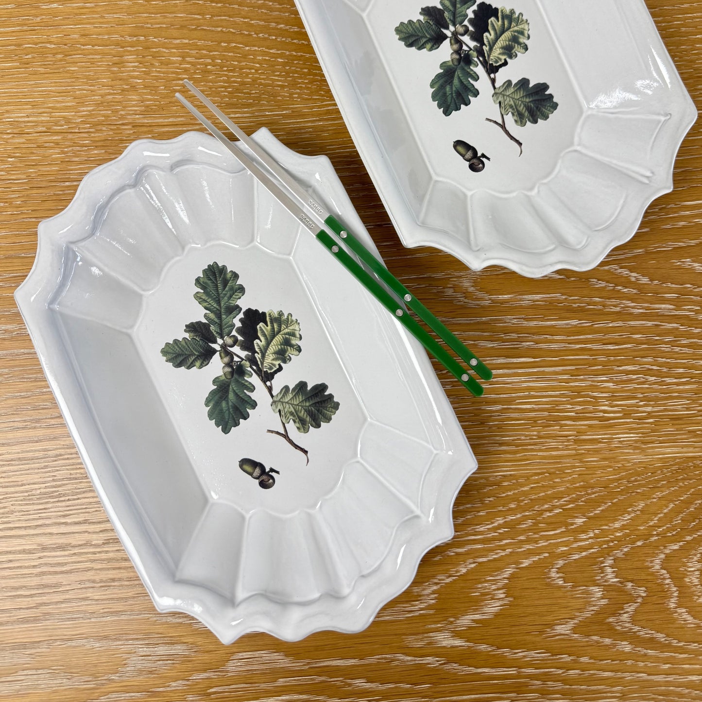 Green Oak Deep Plate